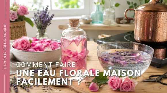 Comment faire une eau florale maison facilement - Herboristerie Sensathé